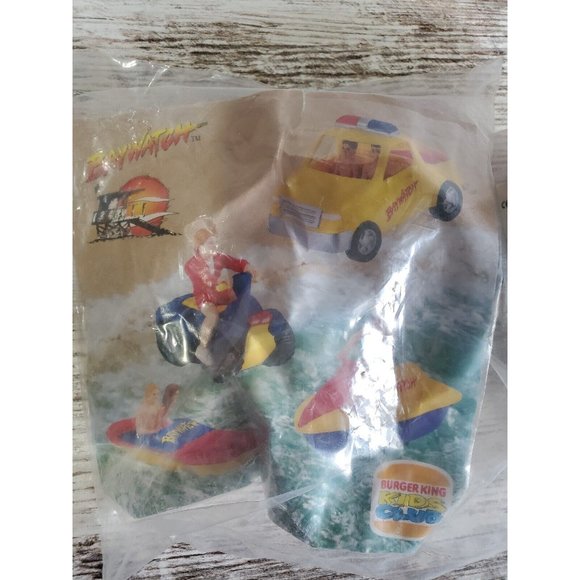 1997 Bay Watch Mitch Buchannon David Hasselhoff 2.5" Burger King Toy - Picture 1 of 16